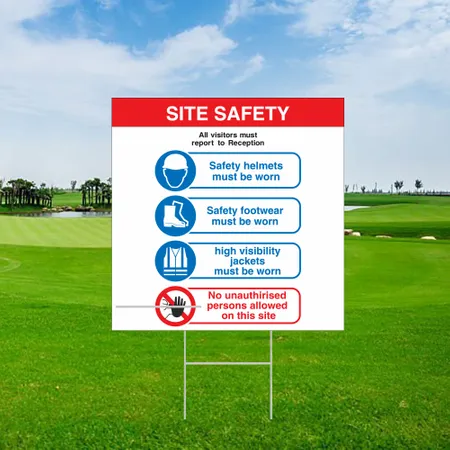 Custom Site Safety Yard Sign