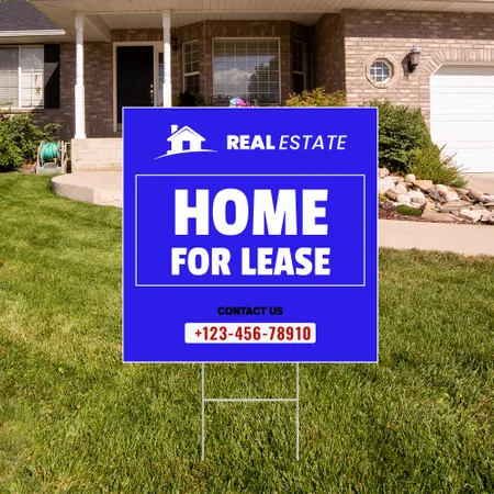 Custom Home Lease Yard Sign