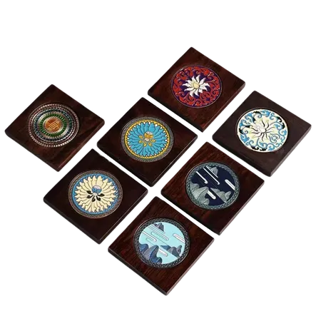 Customized Ebony Alloy Coaster - Custom Canvas Now