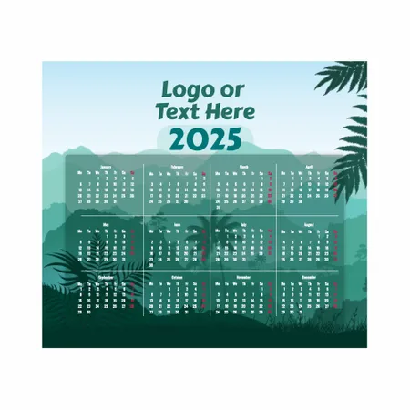 Nature Mouse Pad with Calendar - Custom Canvas Now