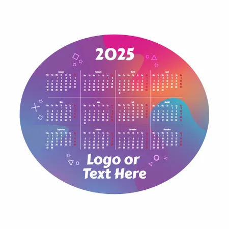 Colorful Gradient Calendar Mouse Pad - Custom Canvas Now