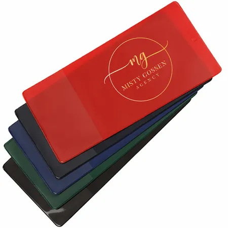 Policy and Document Holder with Business Card Pocket - Custom Canvas Now