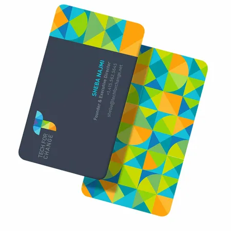 Rounded Corner Business Cards - Custom Canvas Now