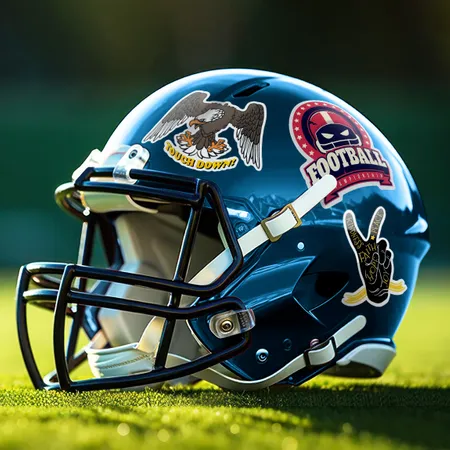 Football Helmet Stickers - Custom Canvas Now
