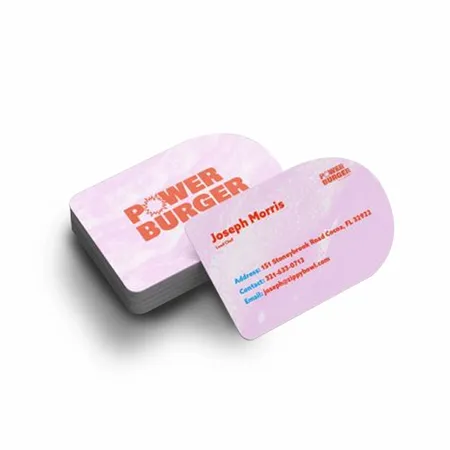 Half Circle Business Cards - Custom Canvas Now