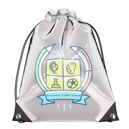 Custom Reflective Drawstring Bag Custom Reflective Drawstring Bag - Custom Canvas Now