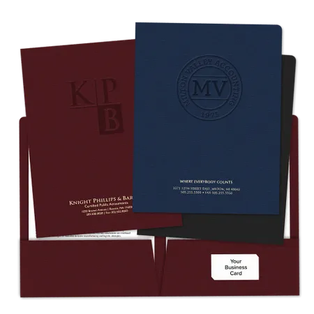 Debossed Welcome Folders Debossed Welcome Folders - Custom Canvas Now