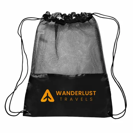 Mesh Drawstring Bag Mesh Drawstring Bag - Custom Canvas Now