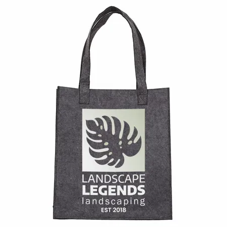 Small Light Gray Felt Mood Bag Small Light Gray Felt Mood Bag - Custom Canvas Now