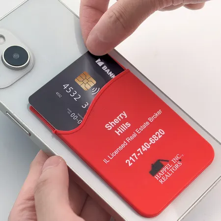 Silicone Phone Wallet Card Holder - Custom Canvas Now