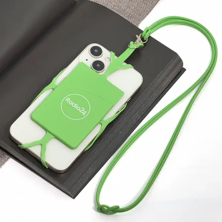 Lanyard Silicone Phone Wallet Holder - Custom Canvas Now