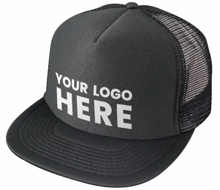 Nissun Cap 5 Panel Foam Trucker Hat Flat Bill - 5FBC - Custom Canvas Now