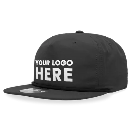 Decky 6032 - Classic Rope Cap, 5 Panel Flat Bill Hat, Snapback - Custom Canvas Now