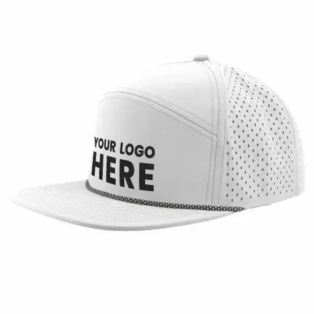 Zapped Headwear Osprey R+ 7 Panel Perforated Rope Cap - Custom Canvas Now