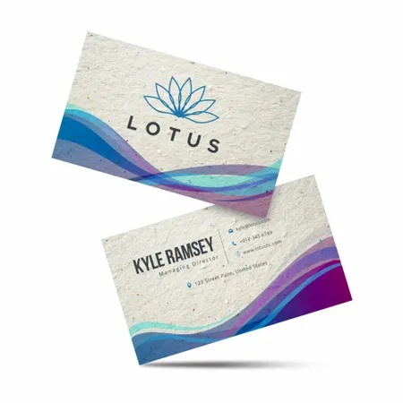 ECO Seed Paper Business Card - Custom Canvas Now