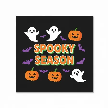 Halloween Napkins - Custom Canvas Now