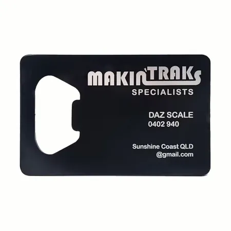 Bottle Opener Metal Business Cards - Custom Canvas Now