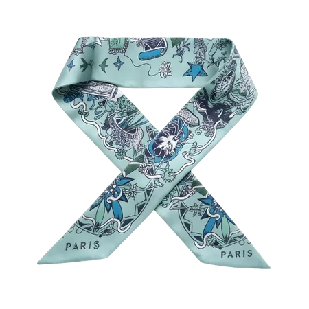 Silk Hair Tie Scarves - Custom Canvas Now