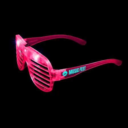 Light-Up LED Slotted Glasses - Custom Canvas Now