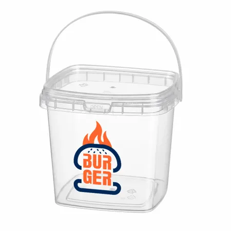 Square Transparent Drink Buckets - Custom Canvas Now