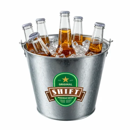 Tinplate Beer Buckets & Opener Combo - Custom Canvas Now
