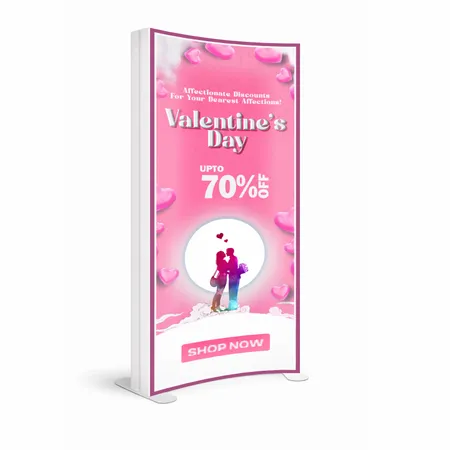 SEG Curved Lit Display - Custom Canvas Now