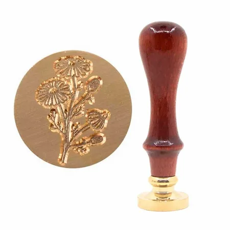 Beechwood Handle Wax Seal Stamps - Custom Canvas Now