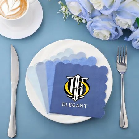 Scallop Beverage Napkins - Custom Canvas Now