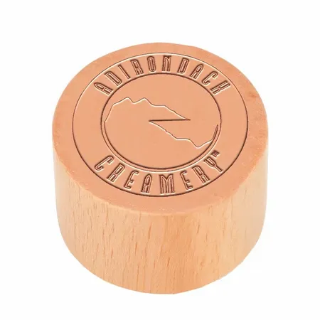 Round Wood Rubber Stamps - Custom Canvas Now