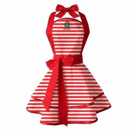 Classic Stripe Double Layer Cotton Aprons - Custom Canvas Now