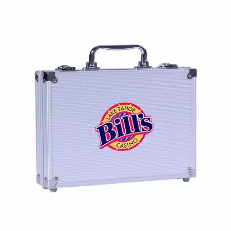 100ct Aluminum Poker Chip Cases - Custom Canvas Now