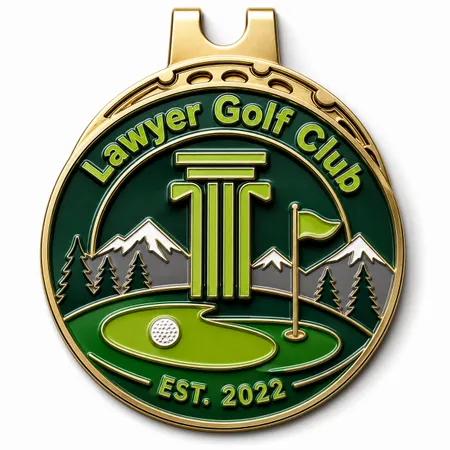 3D Ball Golf Marker with Hat Clips - Custom Canvas Now