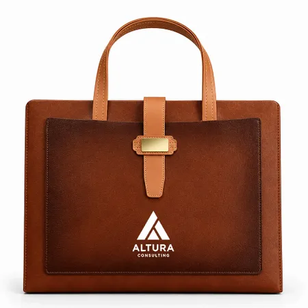 Leather Document Holders with Handle - Custom Canvas Now