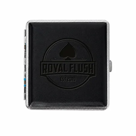 Leather Grain Metal Cigarette Cases - Custom Canvas Now