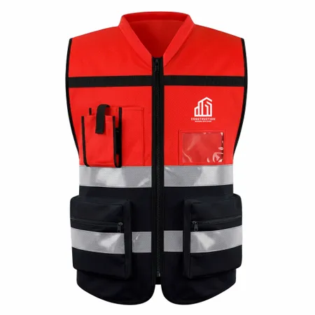 Heavy-Duty, Two-Tone Safety Vests - Custom Canvas Now