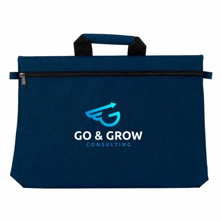 Polyester Zippered Document Bags - Custom Canvas Now
