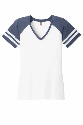 White/ Heathered True Navy