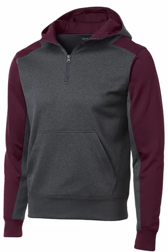 Graphite Heather/ Maroon