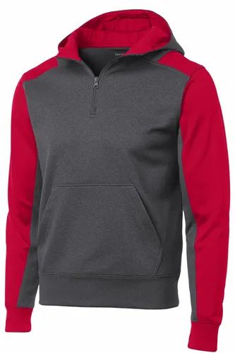 Graphite Heather/ True Red