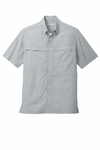 Silver/ Gusty Grey Crosshatch Plaid