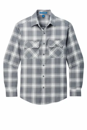 Grey/ Cream Open Plaid