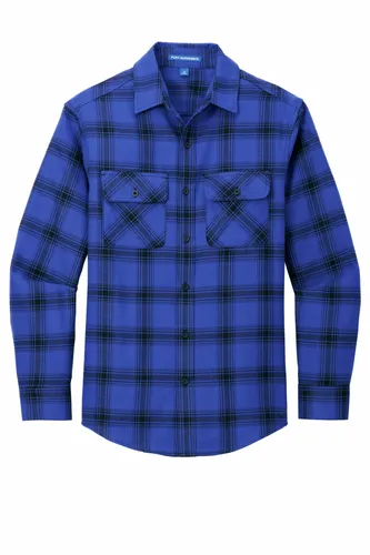 Royal/ Black Open Plaid