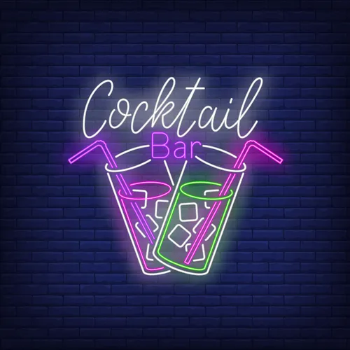 Cocktail Bar Neon - Custom Canvas Now