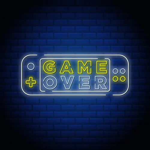 Game Neon Sign - Custom Canvas Now