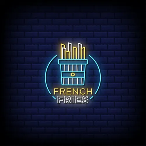 French Fries Shop Neon Sign - Custom Canvas Now
