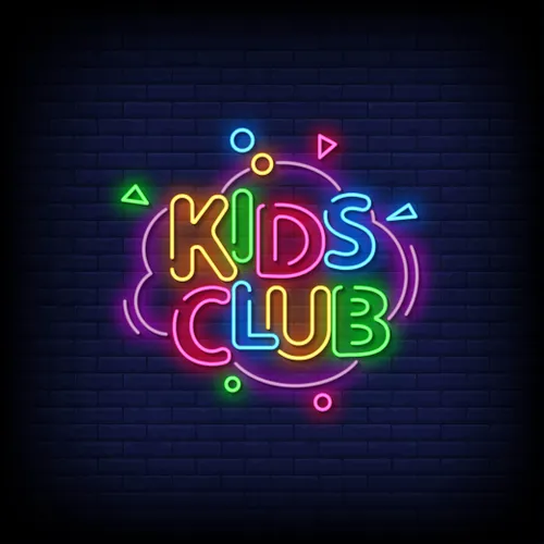 Kids Club Neon Sign - Custom Canvas Now