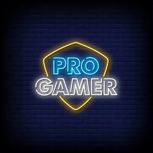 Pro Gamer Neon Sign - Custom Canvas Now
