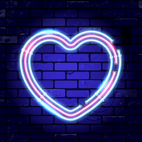 Heart Neon Sign - Custom Canvas Now