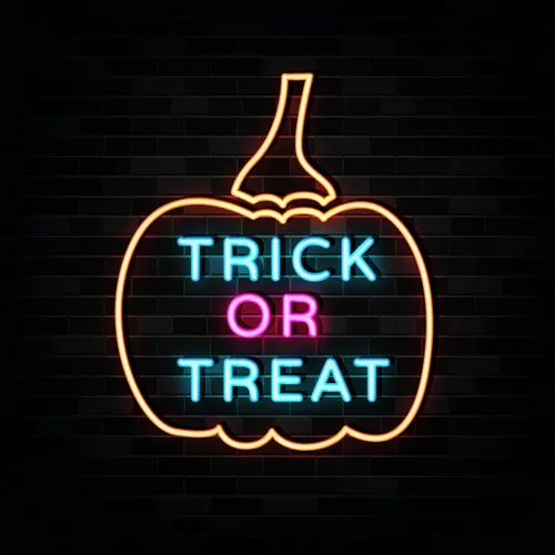 Pumpin Trick or Treat Neon Sign - Custom Canvas Now