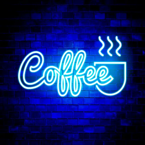 Coffee Neon Sign - Custom Canvas Now